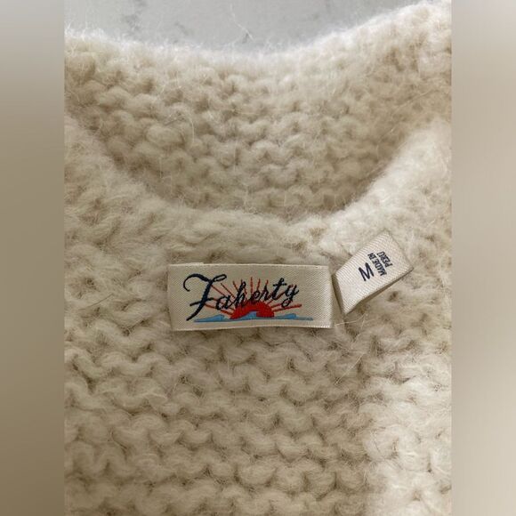 Faherty Stella Alpaca Cardigan M - Picture 4 of 6